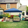 thumbnail image 6 of WildBreak Pop-up Canopy Tent, 10 x 10 feet, with 3 Sidewalls, Blue, 6 of 7