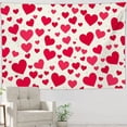 thumbnail image 5 of PRATYUS Home Wall Tapestry Art Hearts Crosses Silk Screen Print 90*60in, 5 of 5