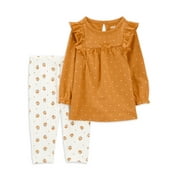 Carter's Child of Mine Baby Girl Outfit Set, 2-Piece, Sizes 0-24M