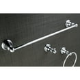 thumbnail image 5 of Kingston Brass American Classic Chrome 4-Piece Towel Bar Bath Hardware Set, 5 of 6