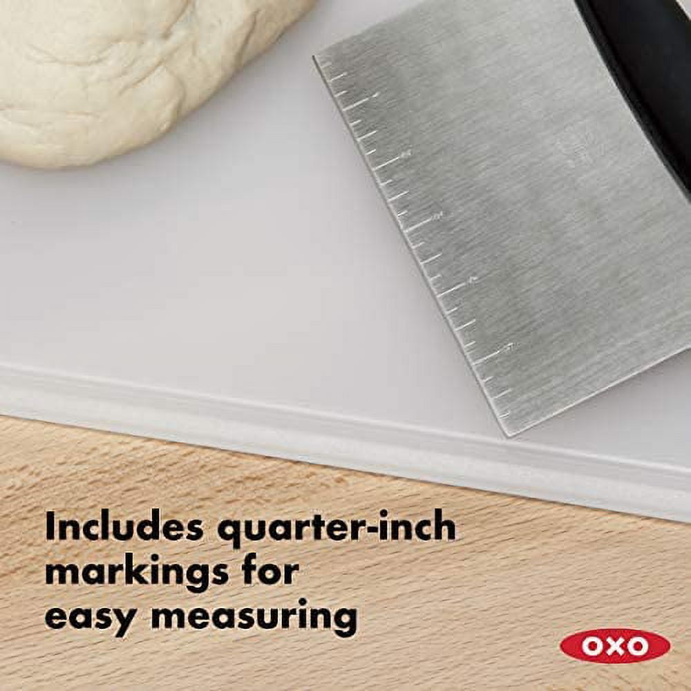 OXO Good Grips Cast Iron Pan Brush with Scraper — Las Cosas Kitchen Shoppe