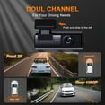 thumbnail image 5 of 2K HD Dual Dash Cam with Wi-Fi, Night Vision, Wide-Angle Reversing Recorder with G-Sensor for Vehicles, Real-Time Monitoring, and Easy Smartphone Sharing, 5 of 5