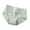 Green, variant on Women's Mid-Low Waist Solid Color Lace Pocket Breathable Seamless Antibacterial Crotch Girls Underwear