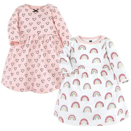 

Hudson Baby Girl Cotton Dresses Modern Rainbow 6-9 Months