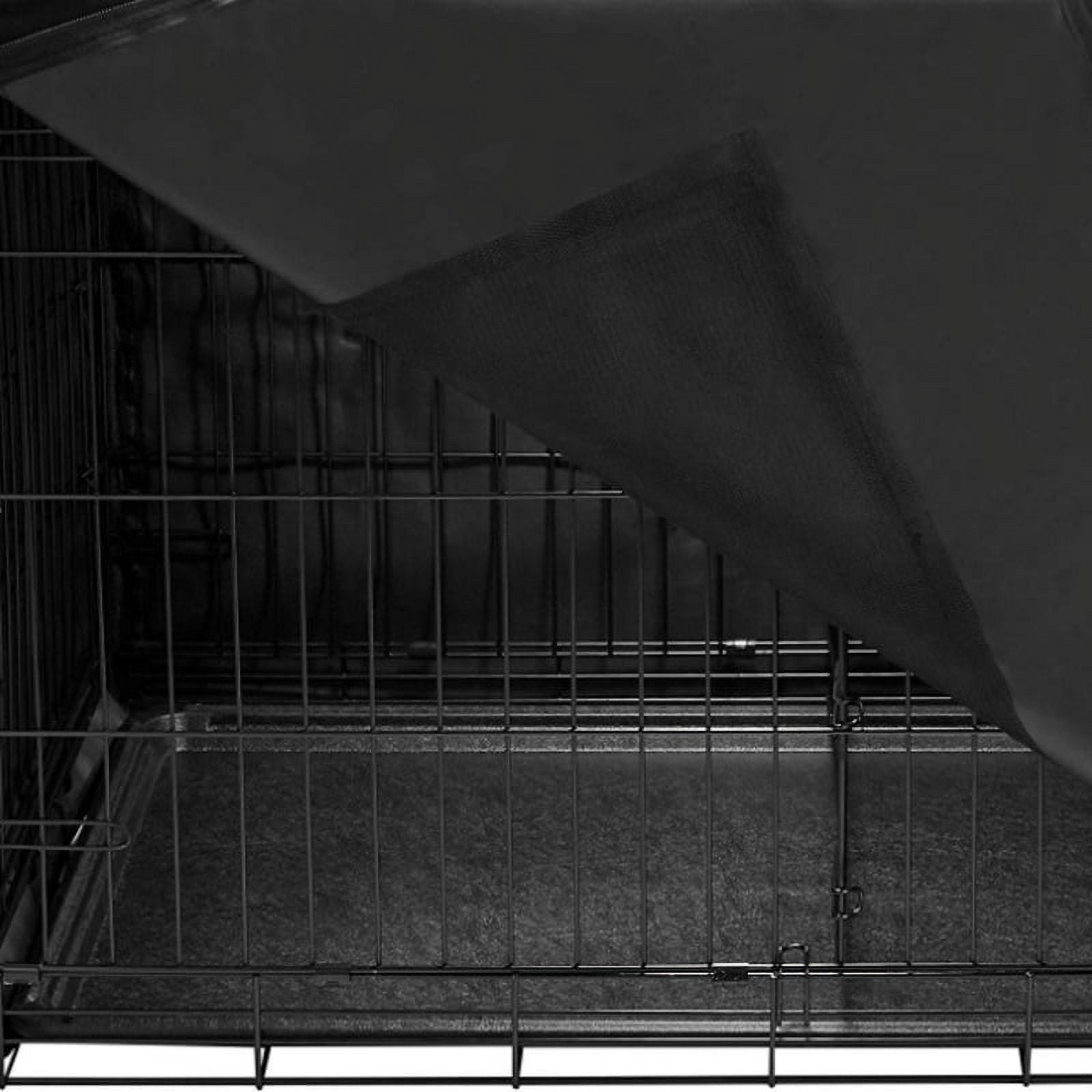 Vagascape Dog Crates Kit for Small Size Dogs Indoor with Dog Crate Cover, Double Door Dog Kennels & Houses for Puppy and Cats, Collapsible Metal Contour Dog Cages (42-Inch Kit)