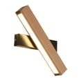 thumbnail image 2 of Aplique de pared Iluminación Luz cálida 4W Tira de madera maciza Lámpara de pared Lámpara de lectura Madera Negro, 2 of 9