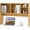 Burlywood (4 Shelves), variant on Alpinel Desktop Bookshelf for Computer Up to 32”, 37” Countertop Storage Hutch with 6 Storage Shelves, 3-Tier Desktop Organizer Display Rack, Wooden Desk Hutch for Dorm Home Office (Rustic Brown)