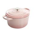 thumbnail image 1 of Olla holandesa redonda de hierro fundido esmaltado Crock-Pot Artisan, 7 cuartos, color rosa ruborizado, 1 of 3
