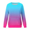 thumbnail image 4 of White Long Sleeve Shirts for Women Plus Size Womens Tunic Tops Long Sleeve Blouse Round Neck Casual Tops Sweatshirt, 4 of 5