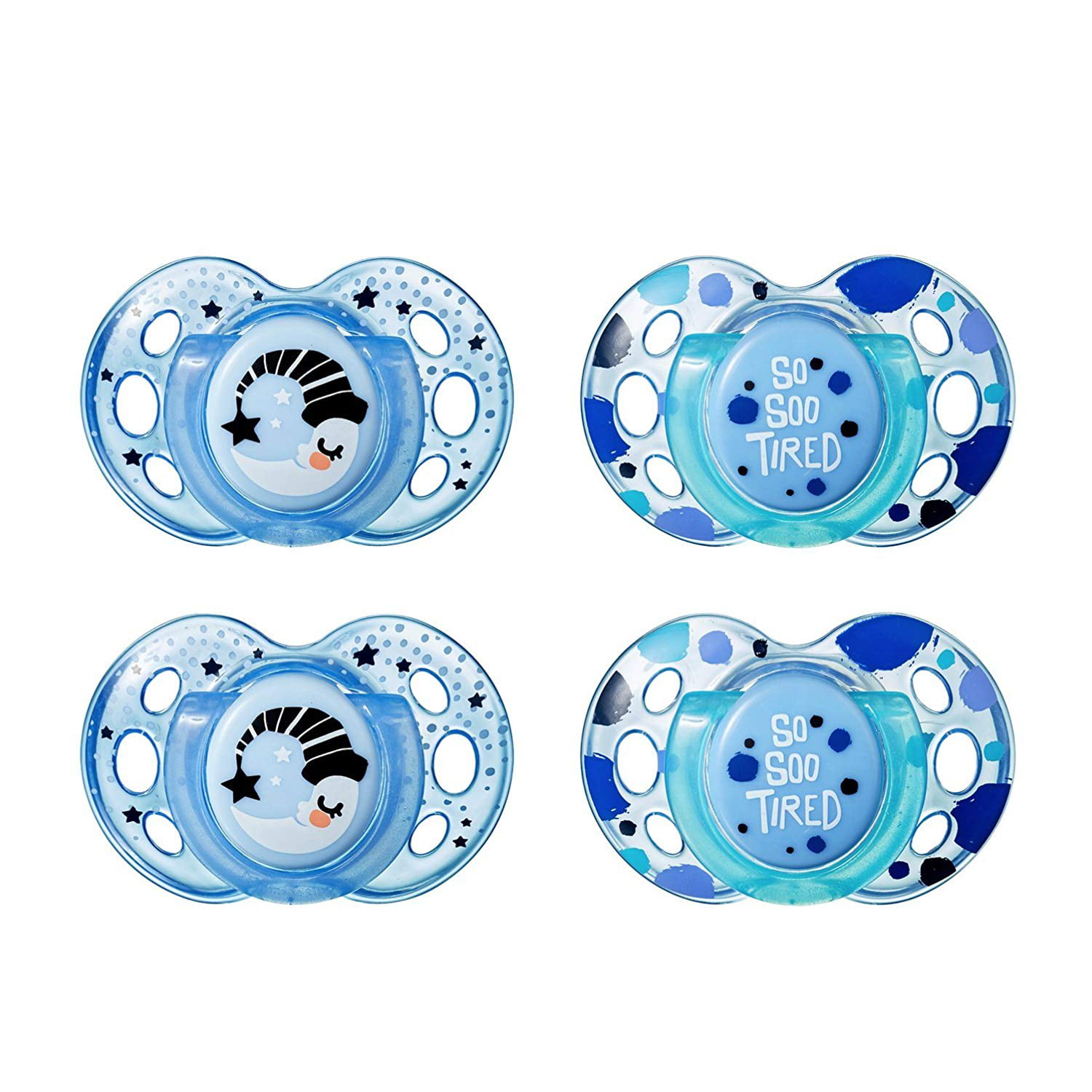 Tommee Tippee Closer to Nature Fun Style Orthodontic Toddler Soothie Pacifier 18-36 Months 2 Count Colors May Vary 