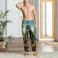 thumbnail image 5 of Vsdgher Forest Meditating Gorilla Print Mens Pajama Pants Sleep & Lounge Pants, PJ Bottoms With elastic waistb and Pockets, 5 of 5
