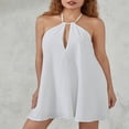 thumbnail image 3 of Robe Formelle pour Femmes à Col Licou, Ample, Dos Nu, Mini Robe de Soirée, 3 of 9