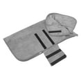 thumbnail image 1 of OULII 1Pack Pet Bathing Cloak Fast Drying Dog Towel Robe Water Absorbent Warmth Grey 18.9x9.4x0.2in, 1 of 6