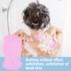 thumbnail image 4 of Baño suave esponja cuerpo exfoliante piel muerta masajeador cepillo de limpieza (rosa), 4 of 6