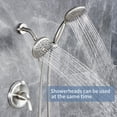thumbnail image 4 of Cobbe Shower Faucet Set, Rainfall Shower Head Set With Handheld Spray Combo High Pressure and Valve, Dual [2 In 1] Shower System, Stainless Steel & 5 Settings Spray Shower (Brushed Nickel), 4 of 7