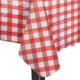 Plastic Red Gingham Checkered Tablecloth Roll 40x100ft Disposable