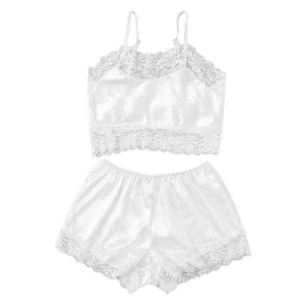 Lencería de mujer corsé encaje sin alambre Racy muselina ropa de dormir ropa interior Tops + calzoncillos Fridja nalpqowj16629