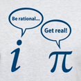 thumbnail image 3 of CafePress - Be Rational Get Real Imaginary Math Pi T Shirt - Men's Classic Graphic T-Shirt, 3 of 4