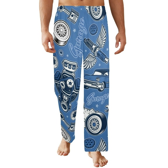 Men's Sleeping Pajama Pants – Blue-HotRod - Men's Pajamas - S