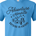 thumbnail image 4 of Inktastic Adventure Awaits Outside in Nature with Tent and Mountains T-Shirt, 4 of 5