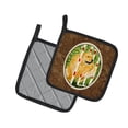 thumbnail image 2 of Carolines Treasures SS8906PTHD Golden Retriever Pair of Pot Holders, 7.5HX7.5W, multicolor, 2 of 2