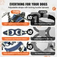 thumbnail image 2 of KFFKFF Pet Mobility Aid with Dual Wheels, Lightweight & Customizable Dog Support Cart, Assists in Recovery, Suitable for Impaired, Handicapped, Paralyzed, Hind Limb Fragile Pets (XS), 2 of 9