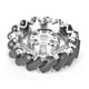 thumbnail image 1 of Rueda Mecanum De 6 Pulgadas, Rueda Derecha De Metal Con 16 Uds. De Rodillos De Goma TPU, Piezas De Robots Industriales, 1 of 7