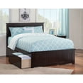 thumbnail image 2 of AFI Nantucket Full Wood Platform Bed with Matching Footboard and Storage Drawers, Espresso, 2 of 4