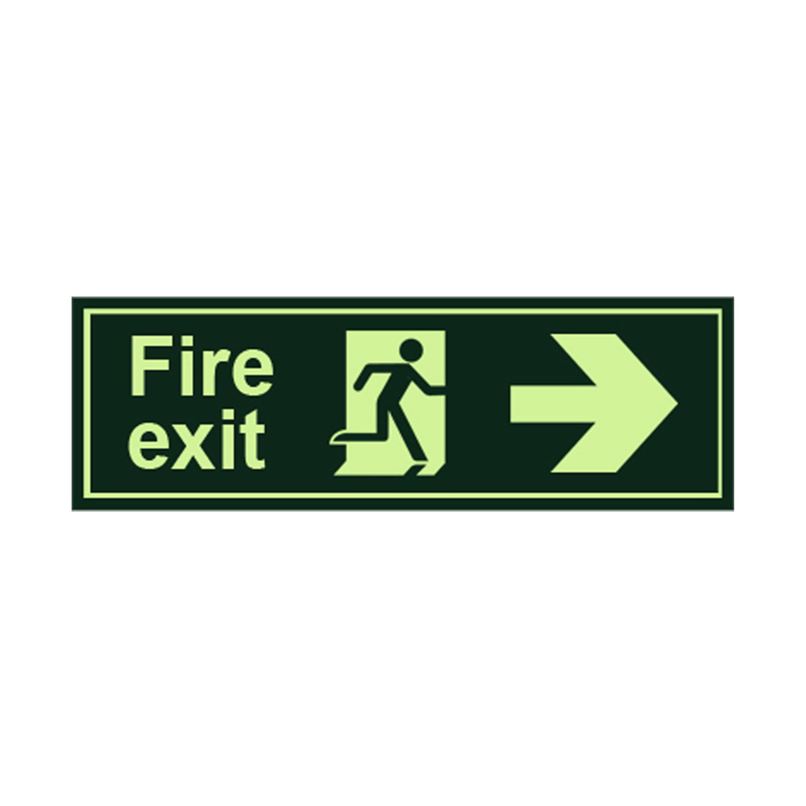 TO FIRE EXIT STICKERS LEFT AND RIGHT 