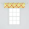 thumbnail image 2 of Ambesonne Tangerine Window Valance, Cheerful Lemon and Orange, 54" X 12", Yellow Orange Lime Green, 2 of 3