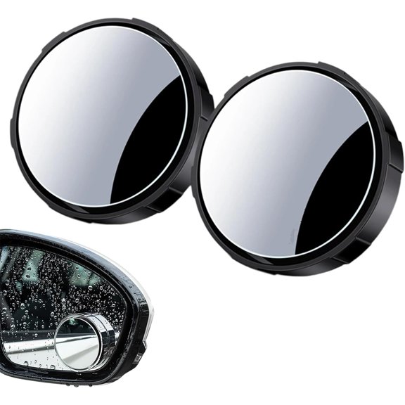 Primarilyx Car Blind Spot Mirror, 360° Rotatable Cars Rear View Mirrorr with Suction Cup, Mirrors 2025 New Black 2PCS