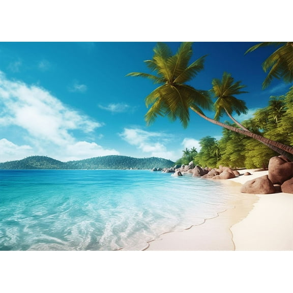 jigsaw Puzzles 50 pieces for adults Coastal Beach white clouds Formation wooden Challenging Puzzles Perfect for Game Nights 7.9'' x 5.9''