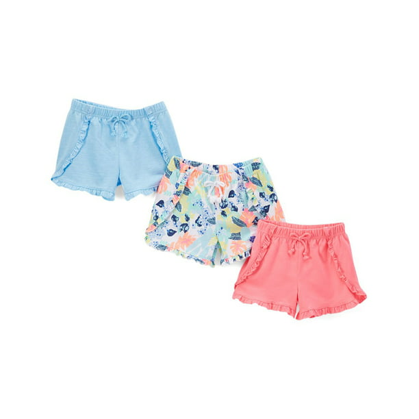 Freestyle Revolution Solid and Printed Shorts, 3-pack (Toddler Girls ...