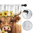 thumbnail image 4 of Blackout Kids Curtains,Highland Cows with Sunflowers Childrens Insulated Curtains Set Of 2,Bedroom Essentials,Toddler Room Decor 42x63in(106x160cm), 4 of 4