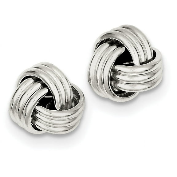 Primal Silver Sterling Silver Twisted Knot Post Earrings