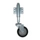 thumbnail image 1 of 4 inch Spring Loaded Gate Casters Gate Swivel Wheel Heavy Duty Casters Capacity 120kg Rubber Gate Wheel Universal Mount Holes, 1 of 5
