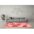 thumbnail image 3 of Ahgly Company Indoor Round Patchwork Red Transitional Area Rugs, 3' Round, 3 of 4