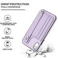 thumbnail image 3 of Dteck Wallet Case for iPhone XR, iPhone XR Case with Kickstand Leather Card Holder, Phone Protective Back Cover,Purple, 3 of 6