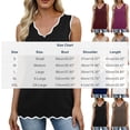 thumbnail image 3 of Women's Solid V-Neck Sleeveless Knit Sweater Tank Top Casual Layering Summer Top, 3 of 8