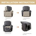 thumbnail image 5 of Lavish Cover Premium Waterproof Non-Slip Recliner Chair Cover, Washable Furniture Protectors for Kids, Pets(Beige), 5 of 11