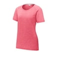 thumbnail image 3 of Sport-Tek Ladies Posicharge Tri-Blend Wicking Scoop Neck Raglan Tee Lst400 Pink Raspberry Heather L, 3 of 4