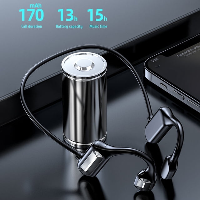 Auriculares inalámbricos de conducción ósea con Bluetooth de oído abierto BL09 para entrenamientos, carreras, ciclismo y senderismo