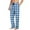 ZA-Blue-mens pajamas pants, variant on Xcmzpl Mens Pajama Pants Cotton Lightweight Plaid Sleep Lounge Pants Elastic Waist Drawstring Baggy PJ Bottoms with Pockets