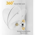 thumbnail image 4 of 10x Magnifying Makeup Mirror with LED Lights 1 Ball Joint 360° Adjustable Portable Cosmetic Mirror for Bathroom Travel, 4 of 5