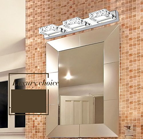 Modern Bathroom 4 LED Crystal Mirror Front light Make-up Wall Lamp Vanity Light 