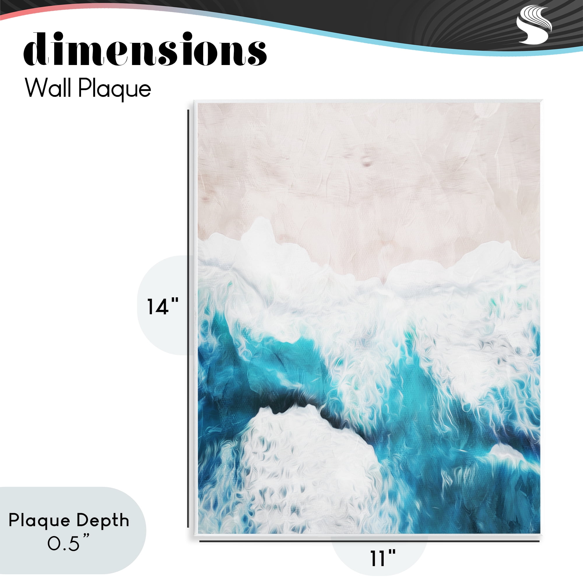 Stupell Industries On The Beach Aerial Wall Plaque Art, design by Milli Villa