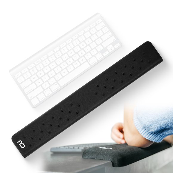 EdgeRest PostureUp Repose-Poignet Long en Forme de L pour Bureau, Soutien de Confort pour avant-Bras et Poignet pour Table Ou Bord de Bureau, Antidérapant, Rembourrage en Mousse à Mémoire de Forme, Ergono