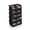 Black X Small, variant on Sorbus Extra Small Garage Storage Bins, Open Front Plastic Organizer, Clear, 5 Pack