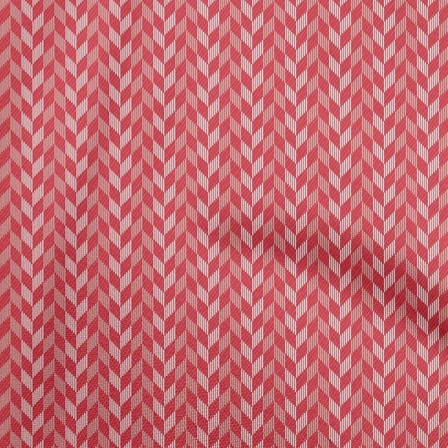 oneOone Cotton Flex Red Fabric Geometric Craft Projects Decor Fabric Printed By The Yard 40 Inch Wide