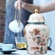 thumbnail image 4 of Tarro de con decoración asiática, decoración para el hogar y la Oficina, arreglo Floral, almacenamiento de té, regalo EstiloC Zulema Tarro de almacenamiento, 4 of 8